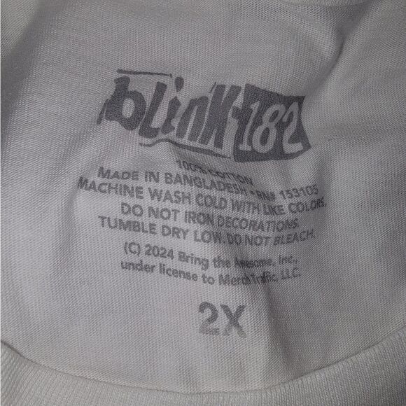 🆕️👕Blink 182 Rock Band T-Shirt, 2XL - Wht - Picture 4 of 4